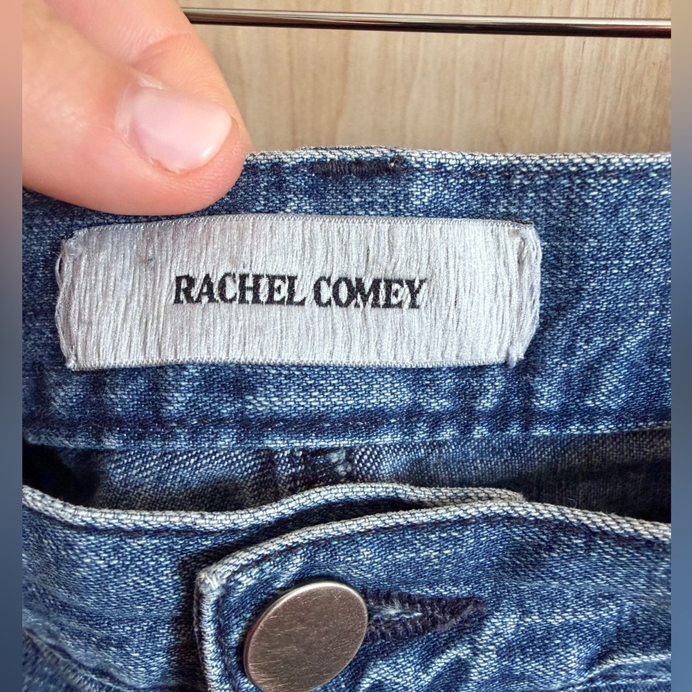 Rachel Comey Ocean Blue kick flare denim with raw hem - Picture 5 of 6